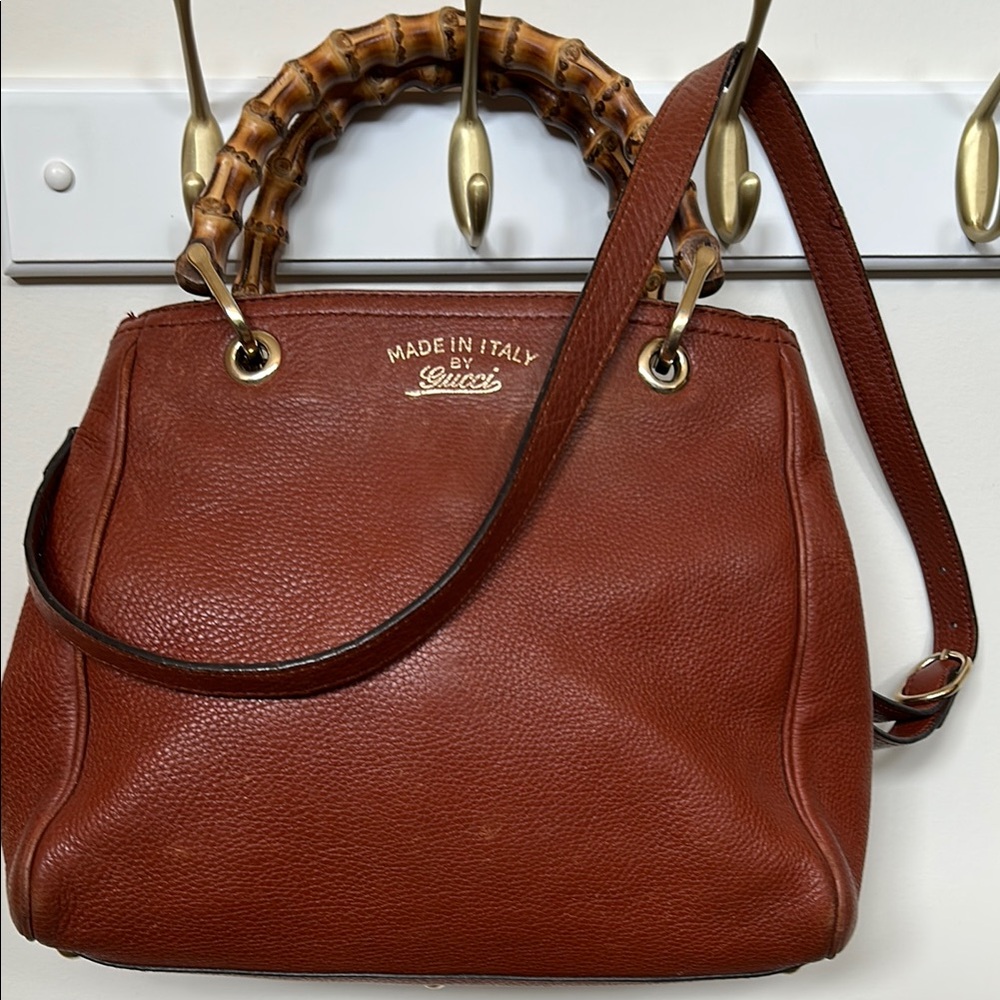 Gucci Tan Leather Shoulder Bag